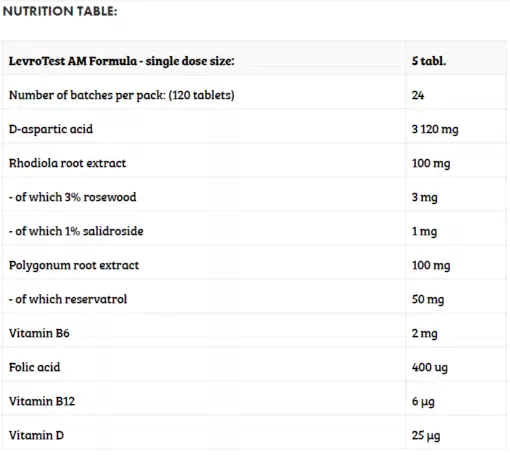 eng pm Levro Test 2x 120 Caps Booster di testosterone bifasico 3084 2