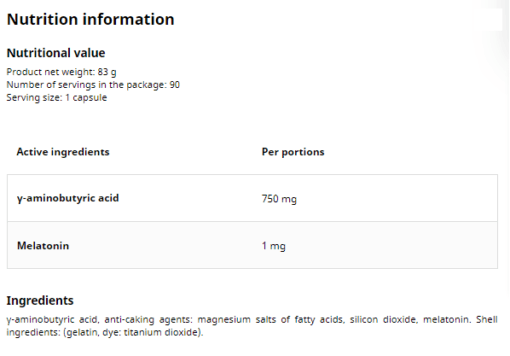 eng pm UNS GABA Melatonin 90 caps 4997 2