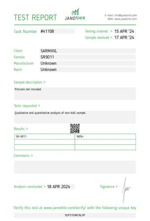 Informe de prueba SR9011 5