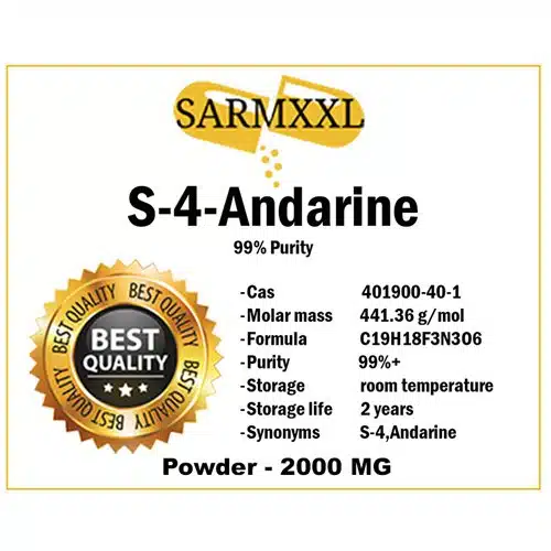 wwwsarmxxlcom Andarine S4 powder 2000mg