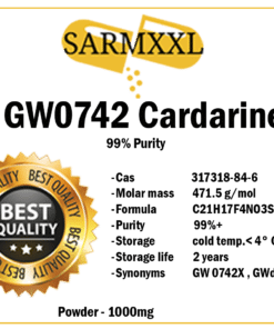 GW0742 Cardarina en polvo 1000 mg cuadrados