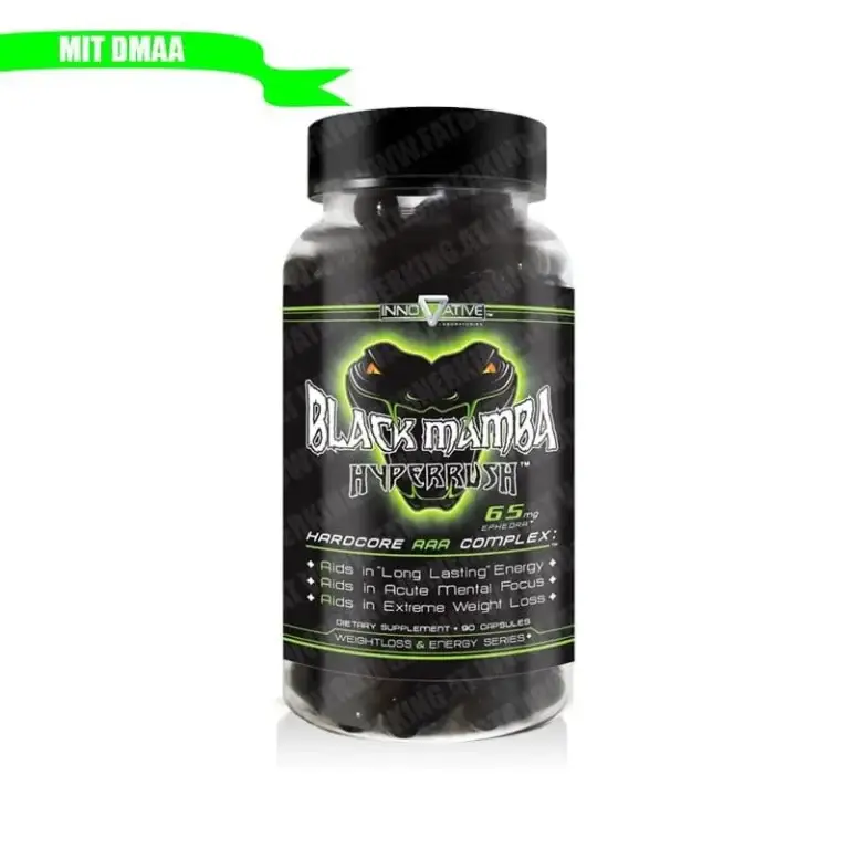 Black Mamba 65 Ephedra DMAA Fatburner INNOVATIEVE LABS met DMAA