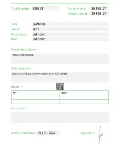 Informe de prueba YK11 4