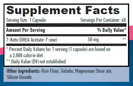 esp pm 7 Keto DHEA 50 mg 60 cápsulas 1098 2