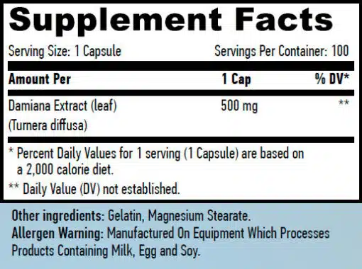 eng pm Damiana Leaf Extract 100 caps 1015 2