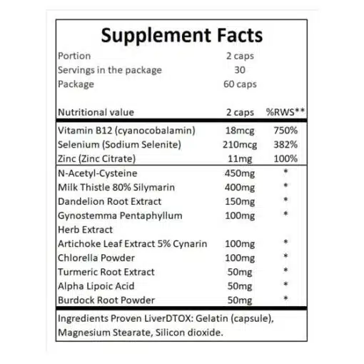 eng pm Gaspari Proven Détox du foie 60 gélules 4251 2