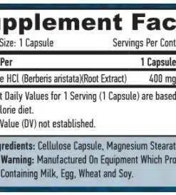 eng pm Haya Berberine HCL 400 mg 60 caps 3830 2