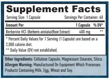 eng pm Haya Berberine HCL 400 mg 60 caps 3830 2
