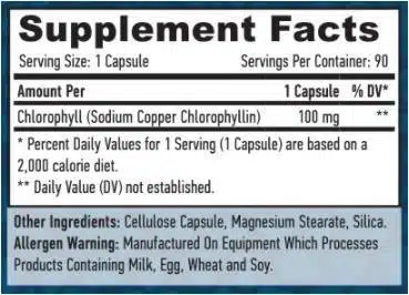 esp pm Haya Clorofila 100mg 90 cápsulas 3787 2