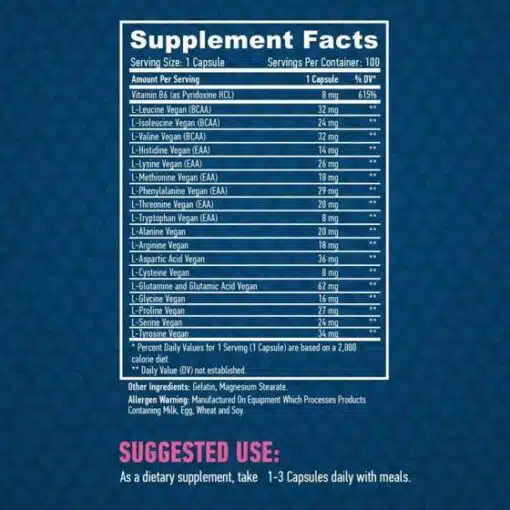 eng pm Haya Free Form Amino Acids 100 caps 4636 2