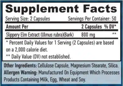 eng pm Haya Slippery Elm 400 mg 100 caps 3788 2