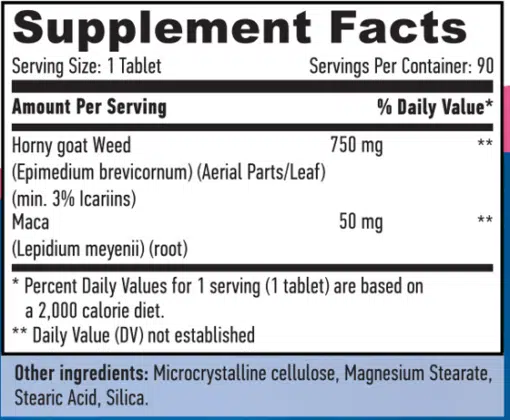 eng pm Horny Goat Weed Extract Maca 90 caps 1111 2