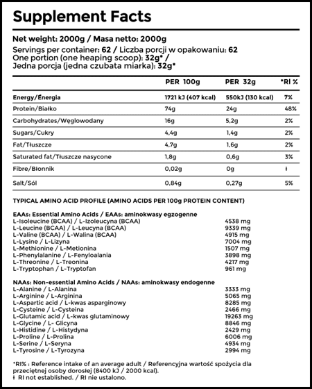 eng pm Immortal 100 Proteine del siero del latte 2000g 4095 2