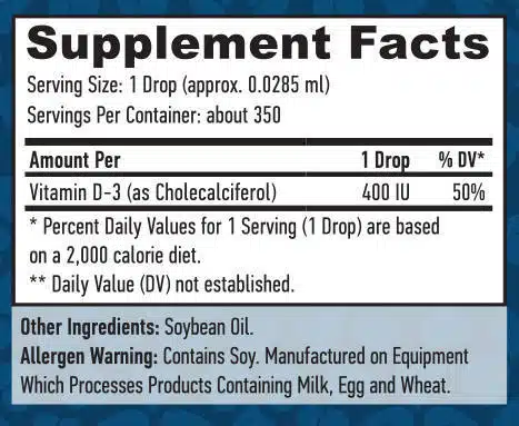 fra pm Vitamine D3 liquide 400 UI 2928 2