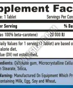 eng pm Natural Beta Carotene 10 00 IU 100 caps 1023 2