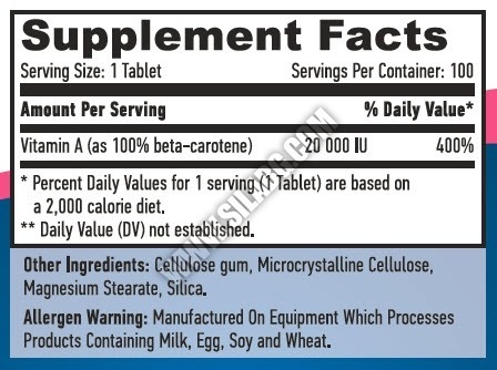 eng pm Natural Beta Carotene 10 00 IU 100 caps 1023 2