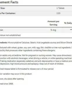 eng pm Now Foods Mélatonine 5 mg 120 comprimés 4683 2