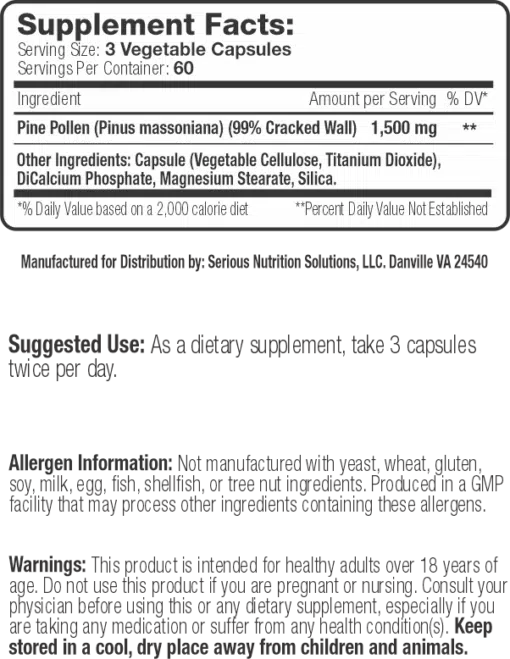 esp pm Polen de pino 1500 mg 180 cápsulas 3424 2