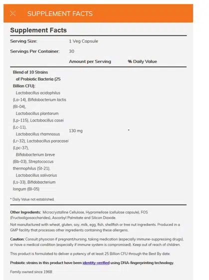 eng pm Probiotic 10 25 billion 100 caps 2050 1