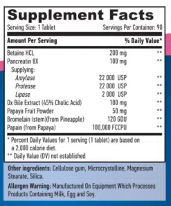 eng pm Super Enzymes 90 caps 2430 2