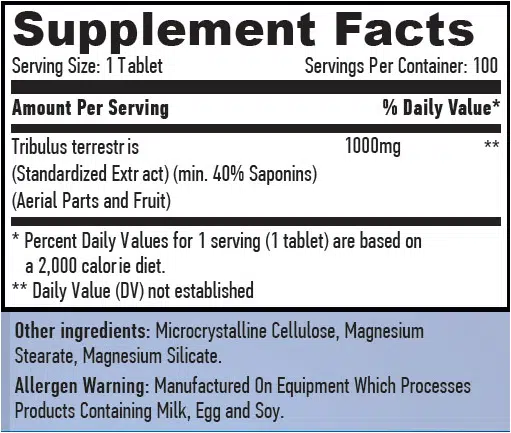 eng pm Tribulus Terrestris 1000mg 100 capsules 1144 2