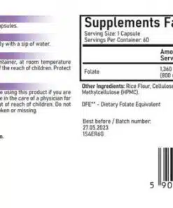 eng pm UNS Folic acid 60 caps 3651 2 1