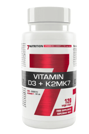 Vitamina D3 + K2MK7 120 cápsulas