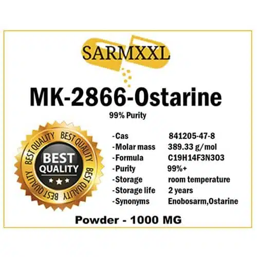 wwwsarmxxlcom Poudre d'Ostarine MK2866 1000 mg