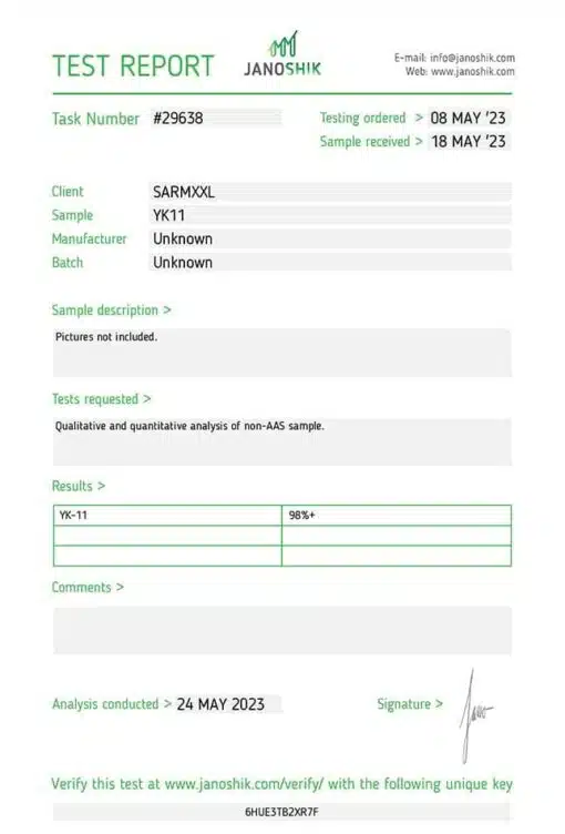 wwwsarmxxlcom koop sarms online certificaat YK11