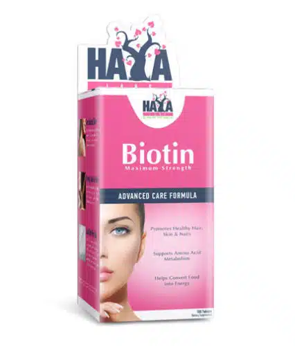 Biotina de máxima potencia 10.000 mcg 100 tabletas