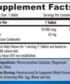 eng pm Biotin Maxiumum Strengh 10 000 mcg 100 tabs 1335 2