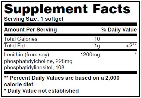 eng pm Lecithin 1200mg 100 caps 1031 2