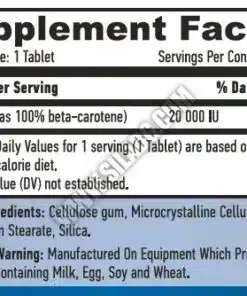 eng pm Natuurlijke bètacaroteen 10 00 IE 100 caps 1023 2