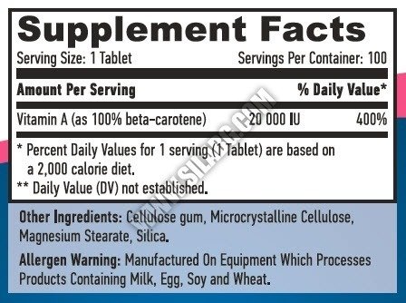 eng pm Natural Beta Carotene 10 00 IU 100 caps 1023 2