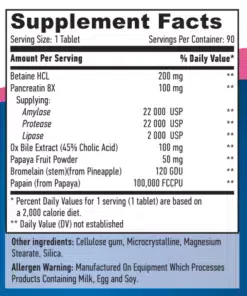 eng pm Super Enzymes 90 caps 2430 2