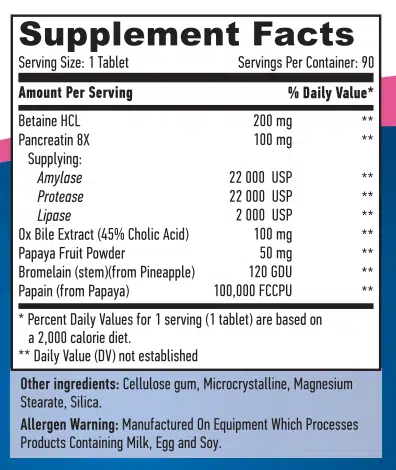 eng pm Super Enzymes 90 caps 2430 2