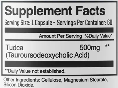 eng pm TUDCA Liver and Nerve Support 500mg 60 caps 3470 2