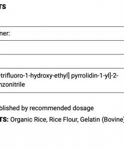 BIO Molecule Ligandrol LGD 4033 Inhaltsstoffe Facts