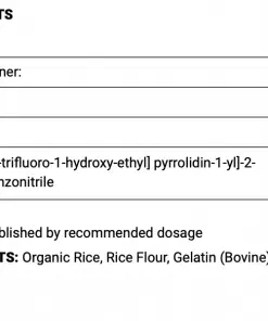 BIO Molecule Ligandrol LGD 4033 Inhaltsstoffe Facts