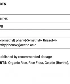 BIO Molecola Cardarine Inhaltsstoffe 1