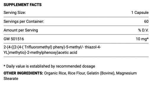 BIO Molécule Cardarine Inhaltsstoffe 1