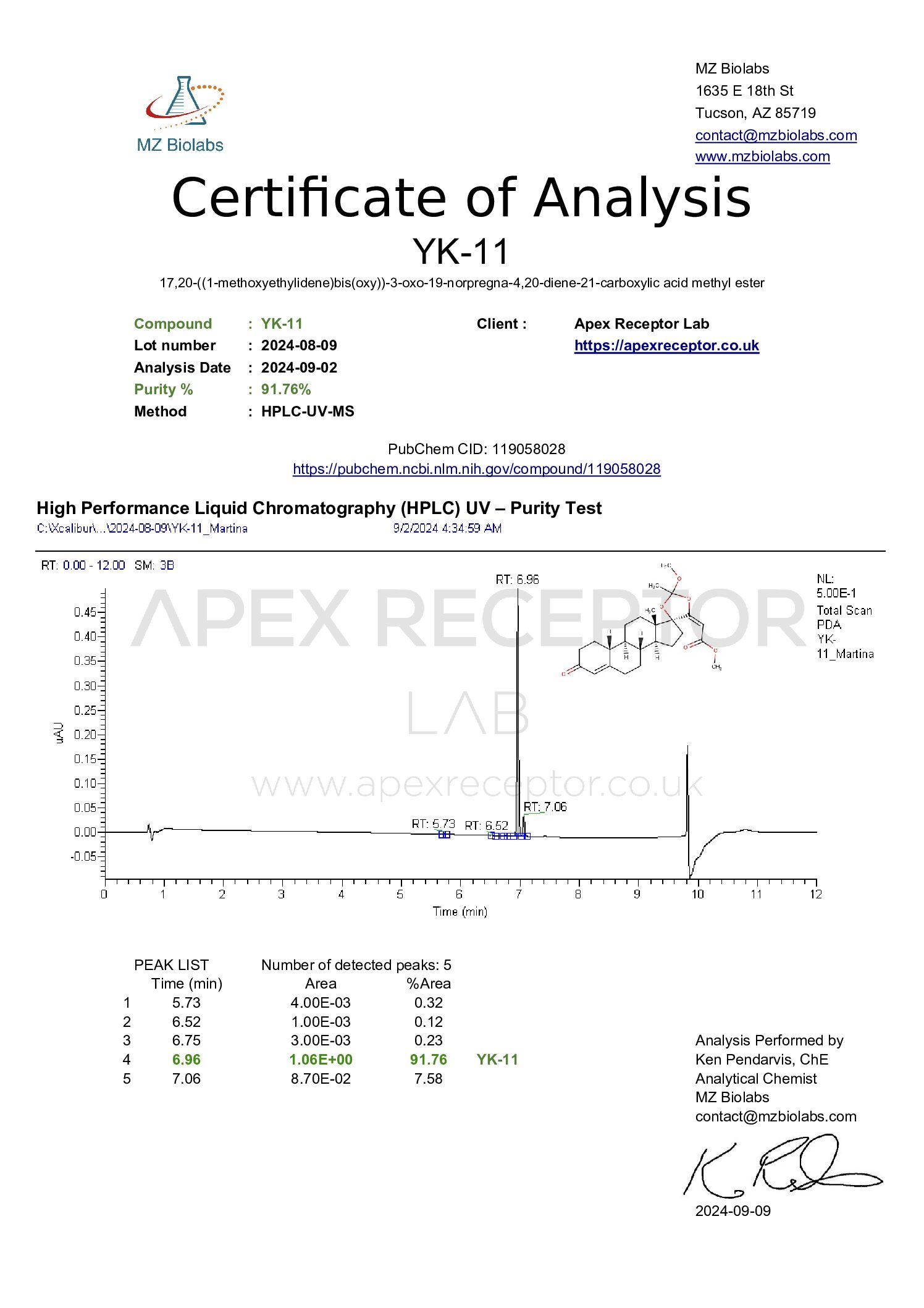 COA YK 11 Martina 2024 09 09 pdf