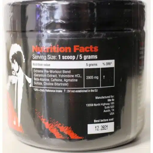 bad mother fucker pre workout hardcore booster 270g 2