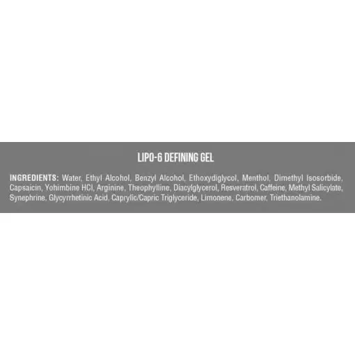 nutrex lipo 6 defining gel 2