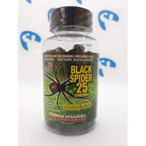 Cloma Pharma Black Spider 25 100 caps - nowm-cloma-pharma-black-spider-25.jpg