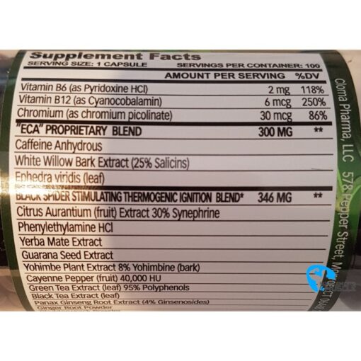 Cloma Pharma Black Spider 25 100 caps - cloma-pharma-black-spider-25.jpg