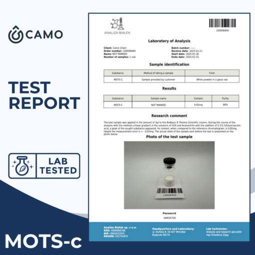 MOTS C LAB TEST